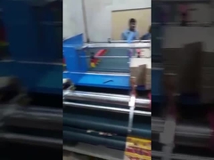 Ημιαυτόματη μηχανή κολλήματος για κουτιά από χαρτόνια διπλή τροφοδότηση για κυματοειδή