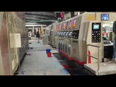 Πίνακα πίτσας Flexo 2600mm εκτυπωτής Slotter Die Cutter αυτόματη κινητήρα servo