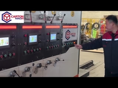 Ζαρωμένο κιβώτιο χαρτοκιβωτίων που κατασκευάζει τη μηχανή