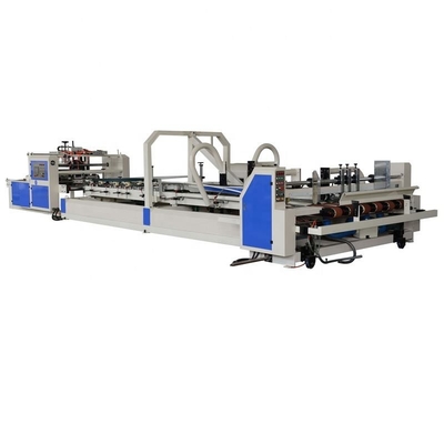 Πλήρως αυτόματη 2600mm πνευματική μηχανή 4 Gluer φακέλλων χαρτοκιβωτίων 6 ζαρωμένο γωνία κιβώτιο